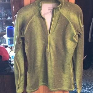 Nike pro long sleeve green shirt